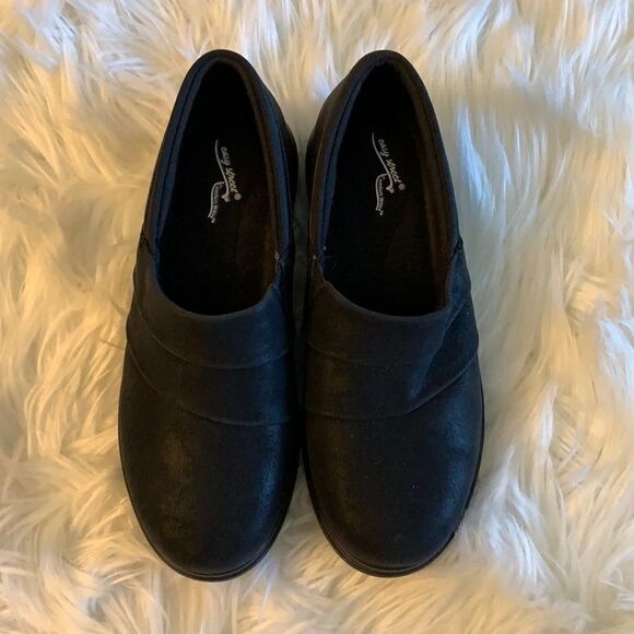 Size 7 1/2 Easy Street Comfort Wave black shoes NEW - Picture 1 of 6
